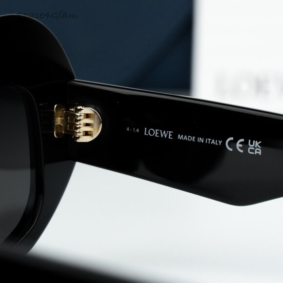 Loewe Women Sunglasses Black Grey Cat Eye LW40128I ANAGRAM 01A NEW AUTHENTIC main image 3
